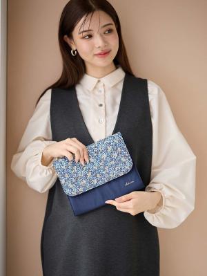 母子手帳ケース|犬印本舗　リバティ母子手帳ケース|ネイビー