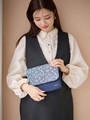 母子手帳ケース|犬印本舗　リバティ母子手帳ケース|ネイビー