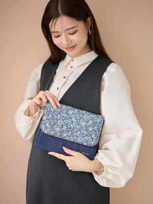 母子手帳ケース|犬印本舗　リバティ母子手帳ケース|ネイビー