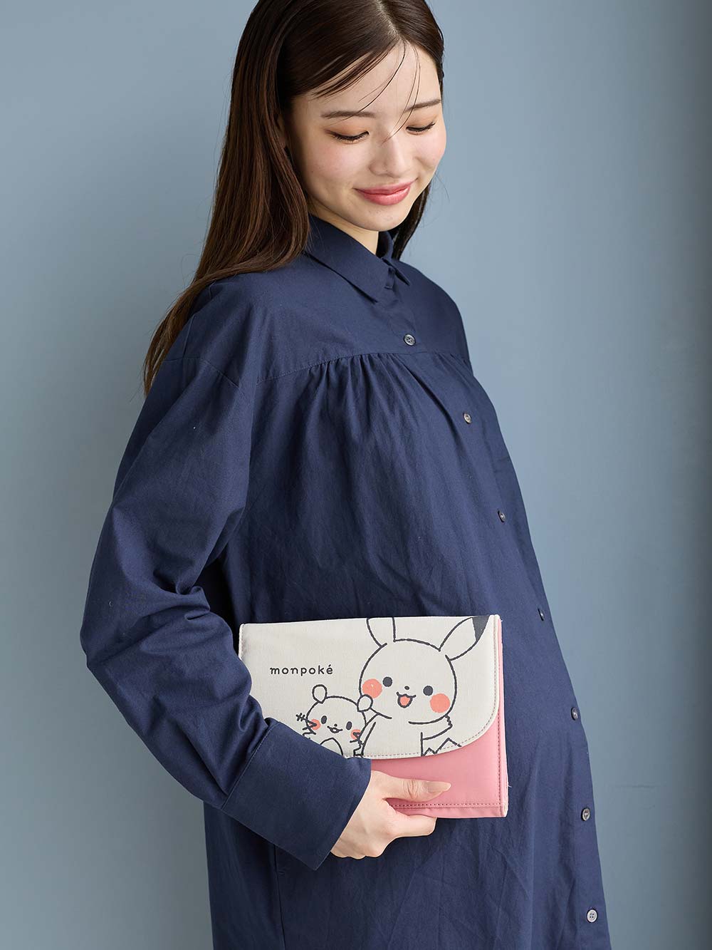 母子手帳ケース|monpokeモンポケ母子手帳ケース|ピンク（ピカチュウ&デデンネ）