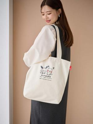マザーズバッグ・ママバッグ|monpokeモンポケ トートバッグ|キナリ(ピカチュウ&イーブイ)