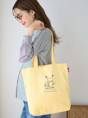 マザーズバッグ・ママバッグ|monpokeモンポケ トートバッグ|イエロー(ピカチュウ&デデンネ)