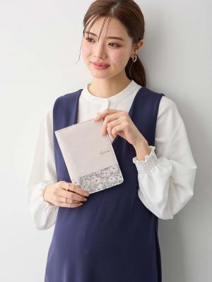 母子手帳ケース|犬印本舗 リバティ軽量・薄型マルチケース(お薬手帳ケース)|ベージュ