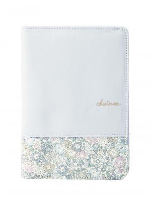 母子手帳ケース|犬印本舗 リバティ軽量・薄型マルチケース(お薬手帳ケース)|ブルーグレー