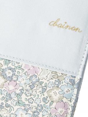 母子手帳ケース|犬印本舗 リバティ軽量・薄型マルチケース(お薬手帳ケース)|ブルーグレー