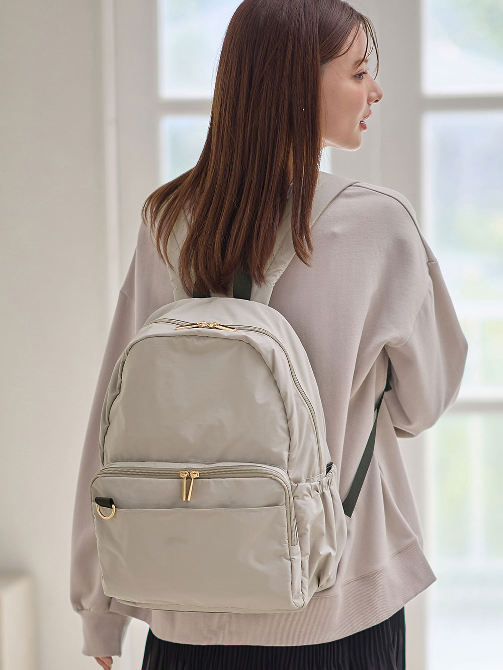 マザーズバッグ・ママバッグ|犬印本舗 収納上手なマザーズリュック|ベージュ