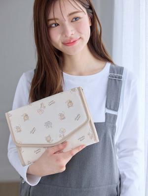 母子手帳ケース|Rosemadame(ローズマダム)母子手帳ケース|アイボリー(アニマル柄)