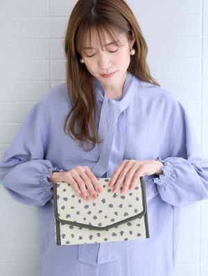 母子手帳ケース|Rosemadame(ローズマダム)母子手帳ケース|チャコール(ダルメシアン柄)