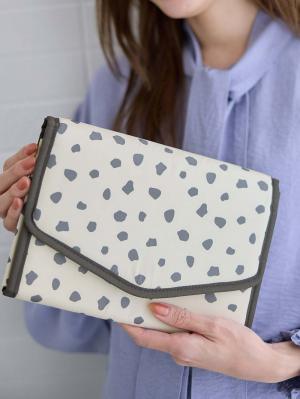 母子手帳ケース|Rosemadame(ローズマダム)母子手帳ケース|チャコール(ダルメシアン柄)