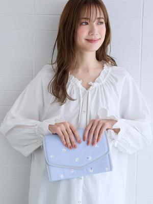 母子手帳ケース|Rosemadame(ローズマダム)母子手帳ケース|ブルー(ピジョンフリーゼ柄)
