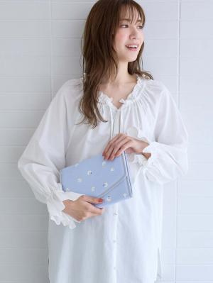 母子手帳ケース|Rosemadame(ローズマダム)母子手帳ケース|ブルー(ピジョンフリーゼ柄)