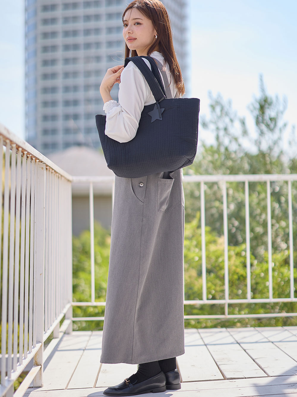 マザーズバッグ・ママバッグ|犬印本舗　コットンヌビ　マザーズトート　ポーチ付|ブラック