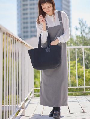 マザーズバッグ・ママバッグ|犬印本舗　コットンヌビ　マザーズトート　ポーチ付|ブラック