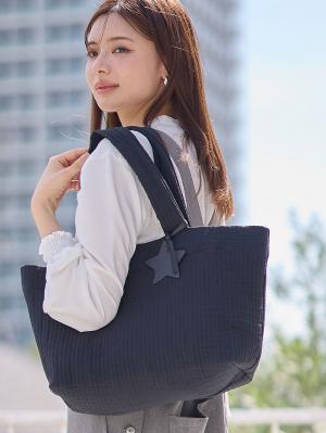 マザーズバッグ・ママバッグ|犬印本舗　コットンヌビ　マザーズトート　ポーチ付|ブラック