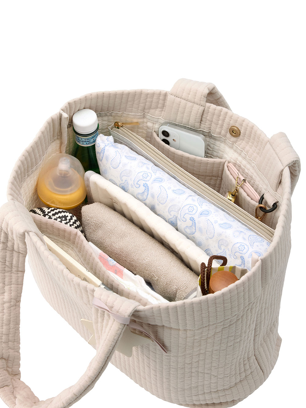 マザーズバッグ・ママバッグ|犬印本舗　コットンヌビ　マザーズトート　ポーチ付