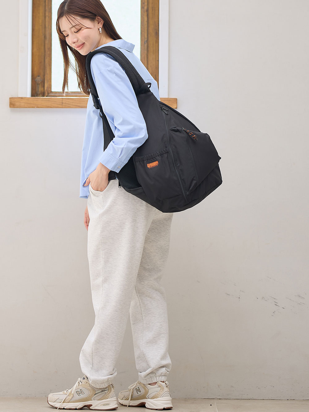 マザーズバッグ・ママバッグ|UNIVERSAL OVERALLユニバーサルオーバーオール　おにぎりワンショルダー　マザーズ|ブラック