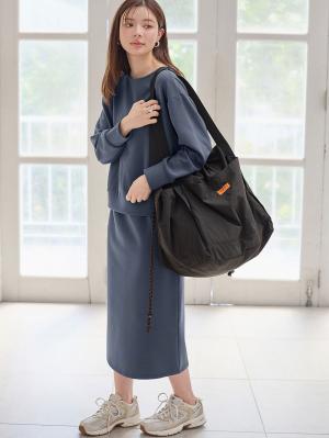 マザーズバッグ・ママバッグ|UNIVERSAL OVERALLユニバーサルオーバーオール　巾着 トートバッグ 　マザーズ　撥水 大容量 L|ブラック