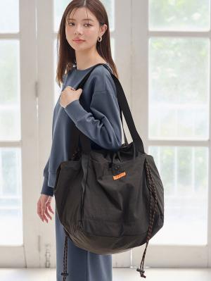 マザーズバッグ・ママバッグ|UNIVERSAL OVERALLユニバーサルオーバーオール　巾着 トートバッグ 　マザーズ　撥水 大容量 L|ブラック