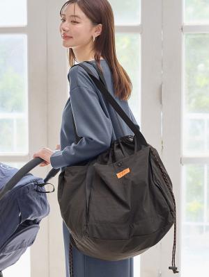 マザーズバッグ・ママバッグ|UNIVERSAL OVERALLユニバーサルオーバーオール　巾着 トートバッグ 　マザーズ　撥水 大容量 L|ブラック