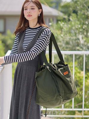 マザーズバッグ・ママバッグ|UNIVERSAL OVERALLユニバーサルオーバーオール　巾着 トートバッグ 　マザーズ　撥水 大容量 L|ダークオリーブ