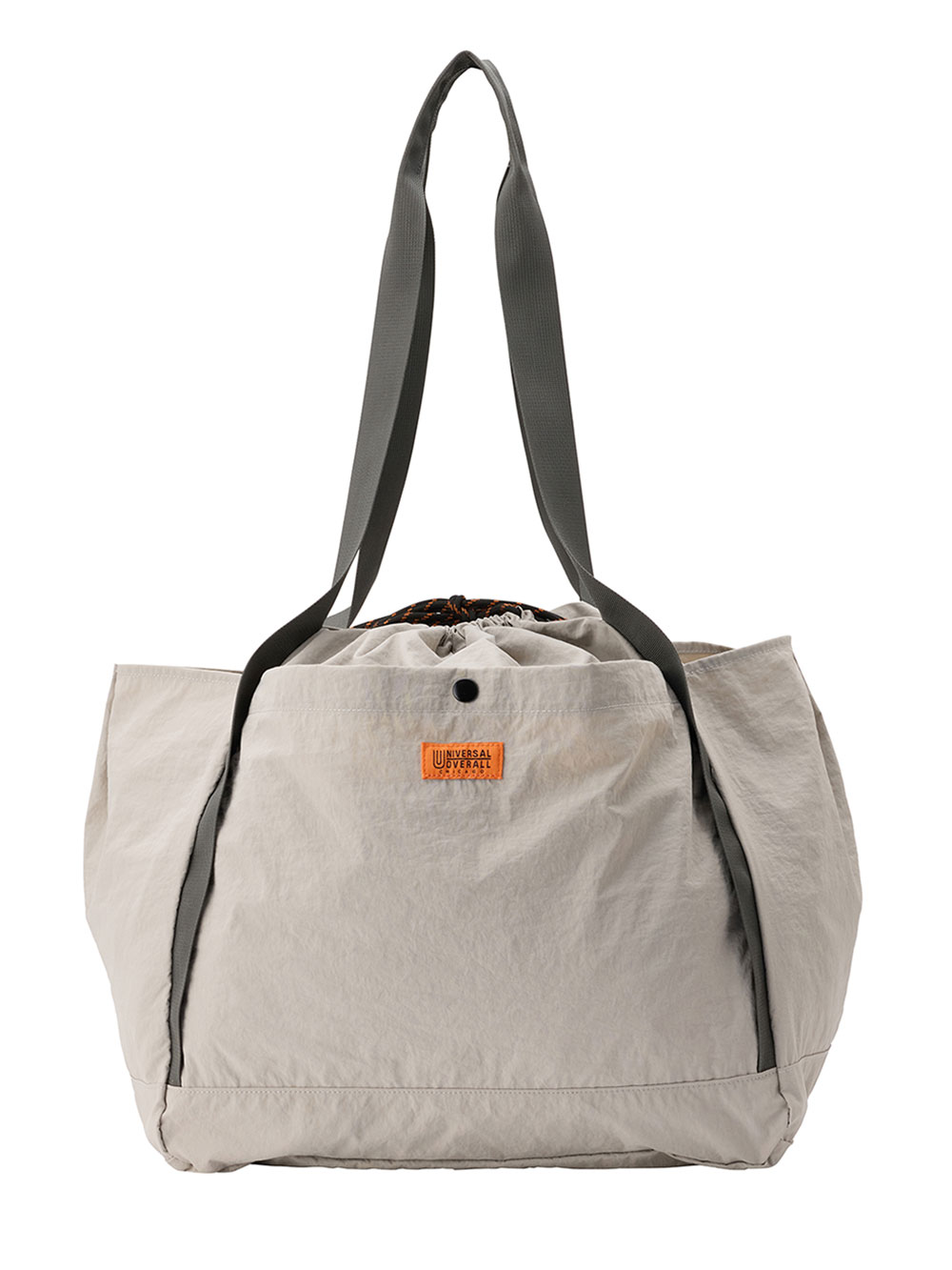 マザーズバッグ・ママバッグ|UNIVERSAL OVERALLユニバーサルオーバーオール　巾着 トートバッグ 　マザーズ　撥水 大容量 L|グレーベージュ