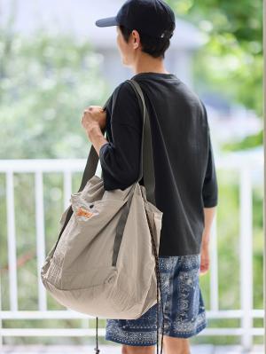 マザーズバッグ・ママバッグ|UNIVERSAL OVERALLユニバーサルオーバーオール　巾着 トートバッグ 　マザーズ　撥水 大容量 L|グレーベージュ