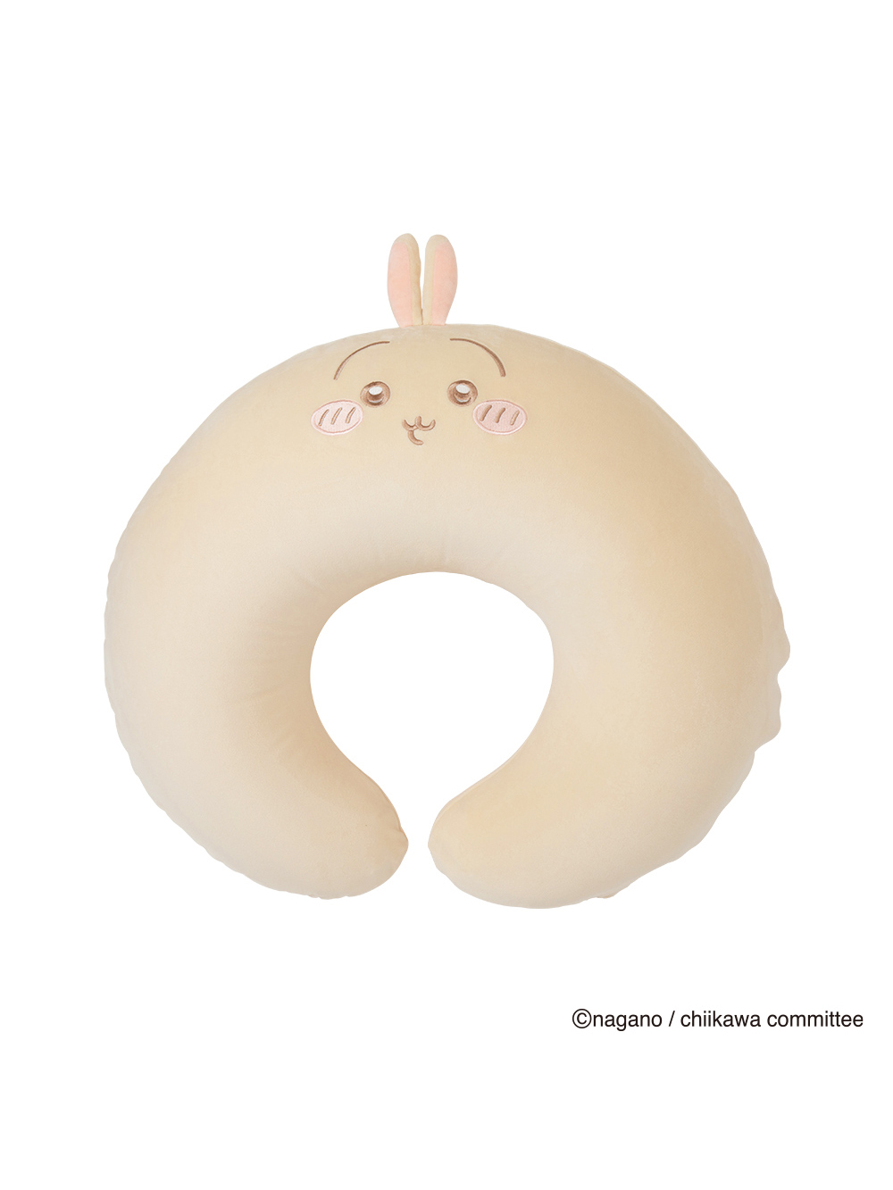妊婦用 抱き枕・授乳クッション|【アニメちいかわ】空気でふくらむマルチクッション|ベージュ（うさぎ）