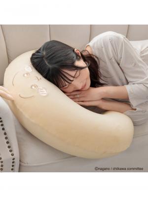 妊婦用 抱き枕・授乳クッション|【アニメちいかわ】空気でふくらむマルチクッション|ベージュ（うさぎ）