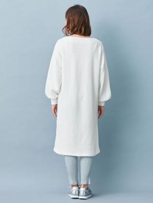 マタニティ ワンピース|【あったか】裏起毛ボリューム袖ワンピース　マタニティ・授乳服