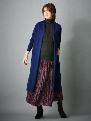 マタニティ トップス|サイドスリットロングトッパーカーディガン　マタニティ・授乳服【出産後も長く使える】
