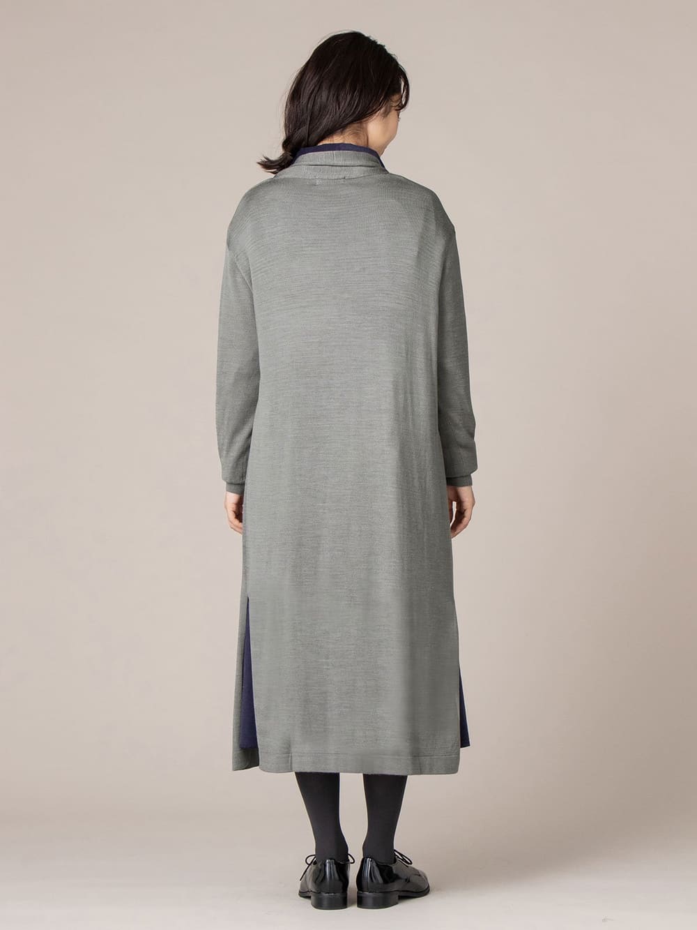 マタニティ トップス|サイドスリットロングトッパーカーディガン　マタニティ・授乳服【出産後も長く使える】