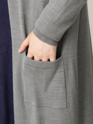 マタニティ トップス|サイドスリットロングトッパーカーディガン　マタニティ・授乳服【出産後も長く使える】