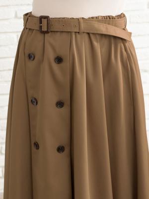 マタニティ スカート|【産前産後】トレンチスカート