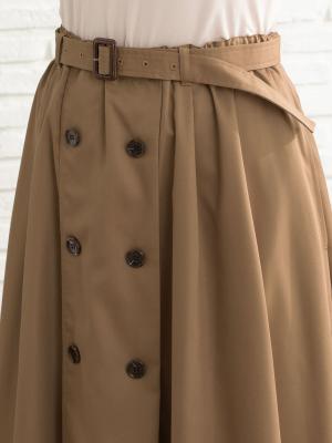 マタニティ スカート|【産前産後】トレンチスカート