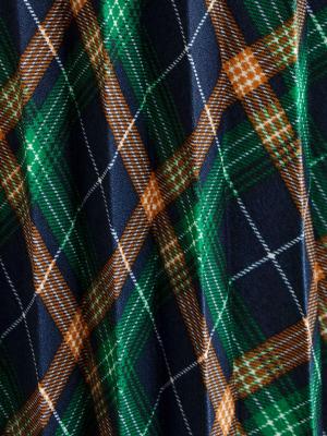 アウトレット|【産前産後】チェックアコーディオンプリーツスカート【出産後も長く使える】