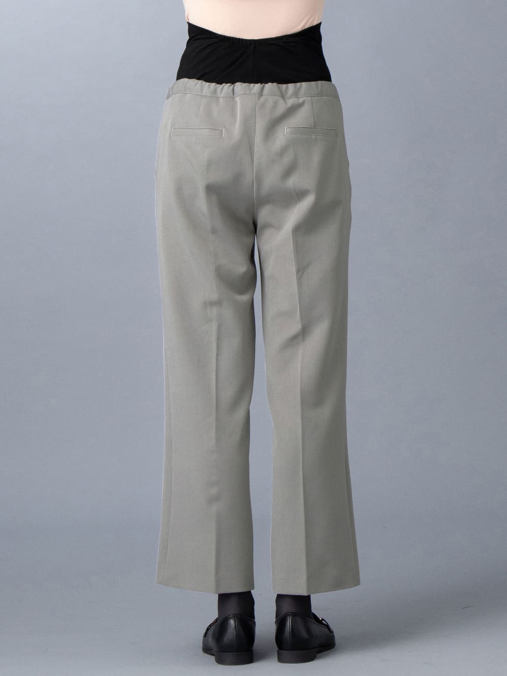 マタニティ パンツ|【産前産後対応】センタープレスイージーパンツ【出産後も長く使える】