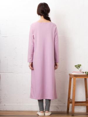 マタニティ パジャマ・ルームウェア|【授乳しやすい】【あったか】ふんわりパイル裏起毛ワンピ×産後も使えるレギンスセットパジャマ