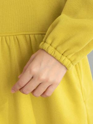 マタニティ パジャマ・ルームウェア|【授乳しやすい】【あったか】ふんわりパイル裏起毛ウエスト切替ギャザーワンピ×レギンスセットパジャマ