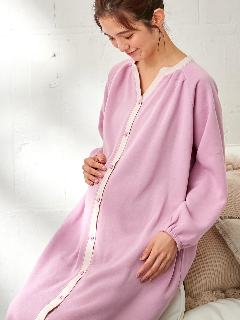 アウトレット 授乳しやすい あったか ふんわりパイル裏起毛 産後も使えるレギンスパジャマセット ベビー服 新生児服 ベビー用品通販 エンジェリーベ 公式