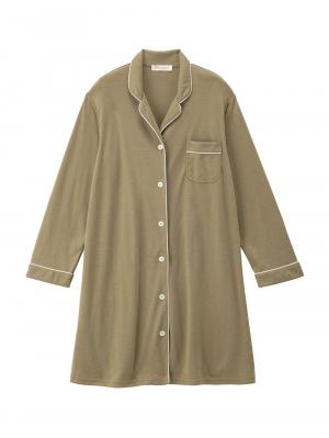 マタニティ パジャマ・ルームウェア|【授乳しやすい】【産前産後対応】やわらかスムースシャツパジャマ（産後も使えるパンツ付）