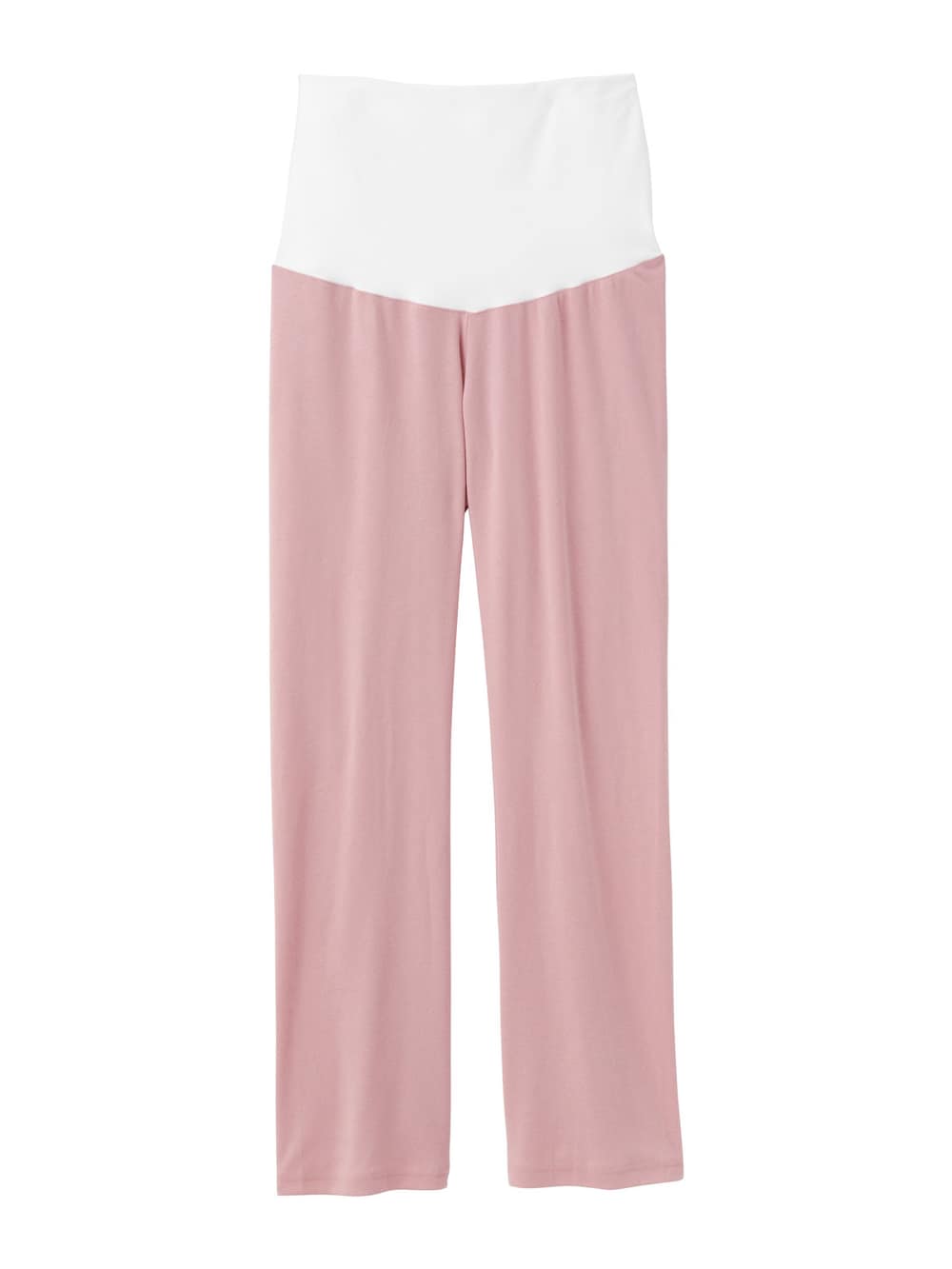 マタニティ パジャマ・ルームウェア|【授乳しやすい】【産前産後対応】やわらかスムースレースリボンパジャマ（産後も使えるパンツ付き）|ピンク