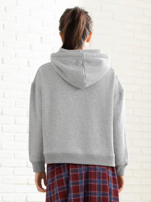 マタニティ トップス|【極暖】裏シャギークロップドパーカー　マタニティ・授乳服【出産後も長く使える】