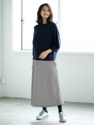 アウトレット|【産前産後対応】【極暖】裏シャギーフレアロングスカート【出産後も長く使える】