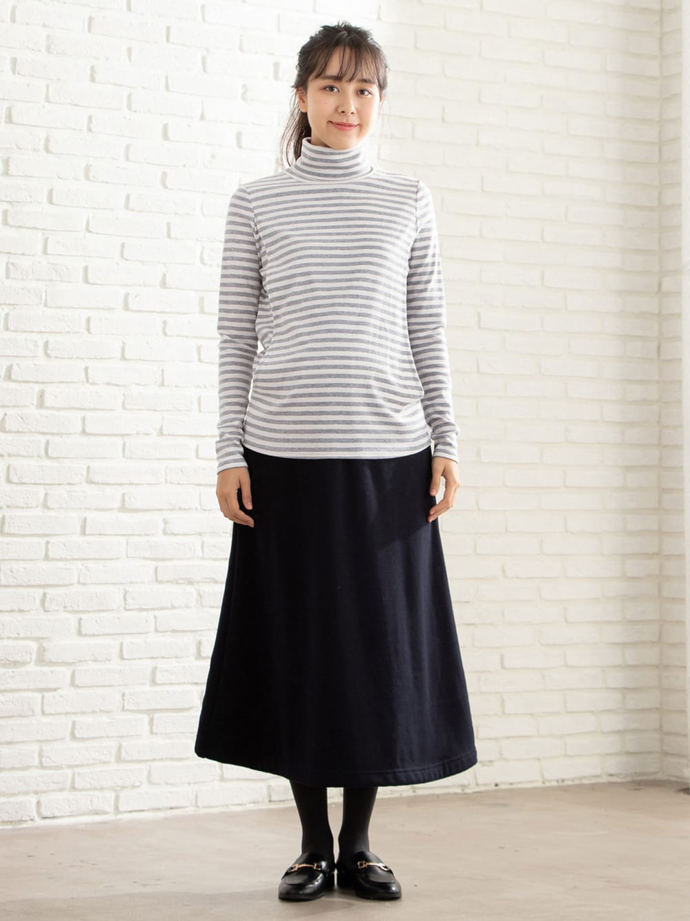 アウトレット|【産前産後対応】【極暖】裏シャギーフレアロングスカート【出産後も長く使える】