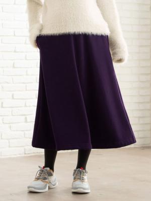 アウトレット|【産前産後対応】【極暖】裏シャギーフレアロングスカート【出産後も長く使える】