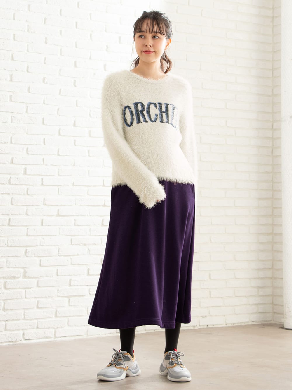 アウトレット|【産前産後対応】【極暖】裏シャギーフレアロングスカート【出産後も長く使える】