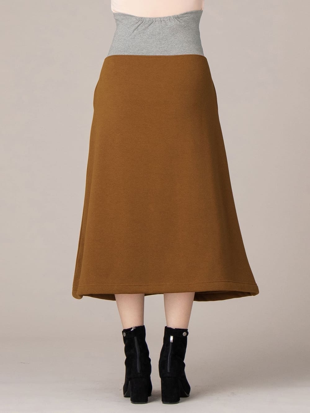 アウトレット|【産前産後対応】【極暖】裏シャギーフレアロングスカート【出産後も長く使える】