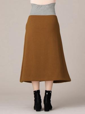 アウトレット|【産前産後対応】【極暖】裏シャギーフレアロングスカート【出産後も長く使える】