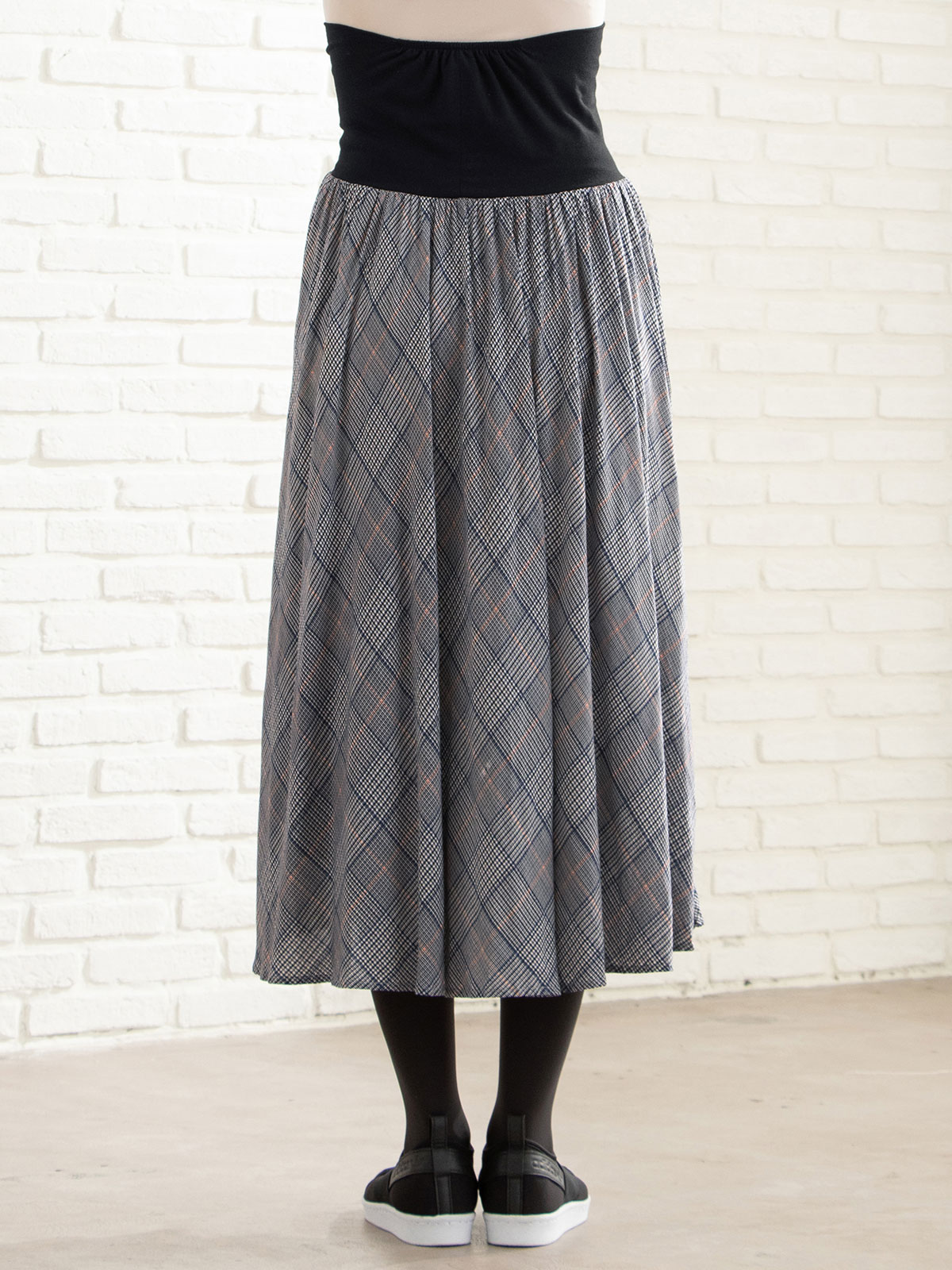 アウトレット|【産前産後】プリントマキシスカート【出産後も長く使える】