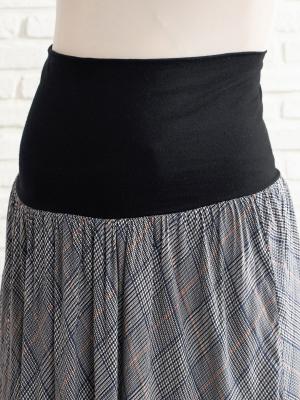 アウトレット|【産前産後】プリントマキシスカート【出産後も長く使える】